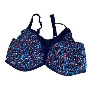 Elomi 8042 Energise Sports Bra 36H Navy Geometric Underwire